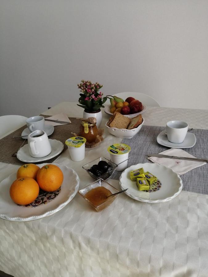 Breakfast -oranges and fresh spreads